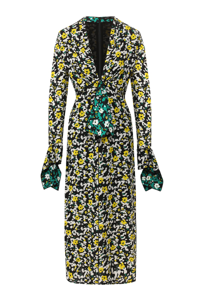 Image of Proenza Schouler Multicolor dress with floral print
