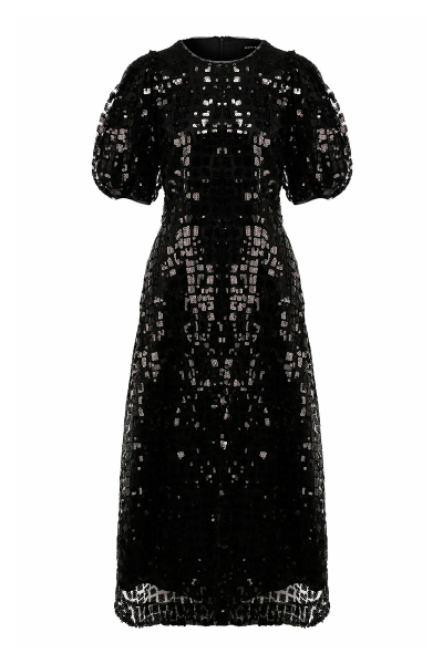Image of Simone Rocha Black dress with sequins