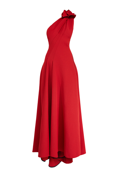 Image of Toni Matičevski Red one-shoulder dress