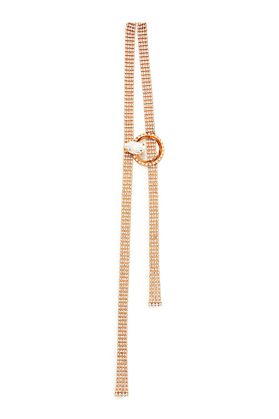 Image of Miu Miu Gold tie necklace
