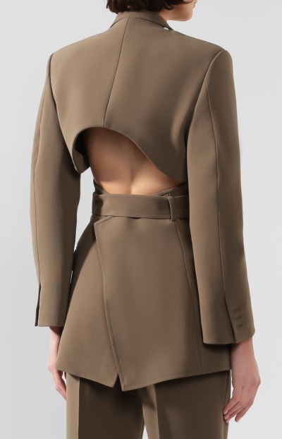 Image 3 of Peter Do Beige jacket with an open back