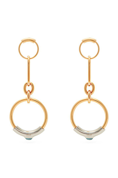 Image of Chloé Gold long ring earrings