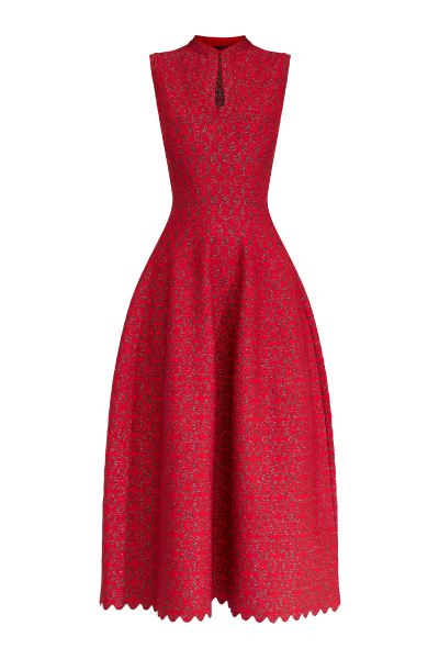 Image of ALAIA Red sleeveless Dress