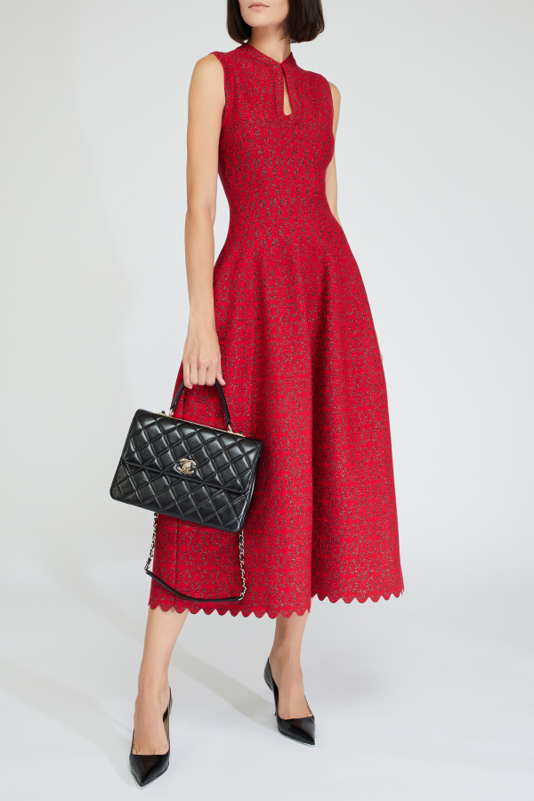 ALAIA Red sleeveless Dress Red