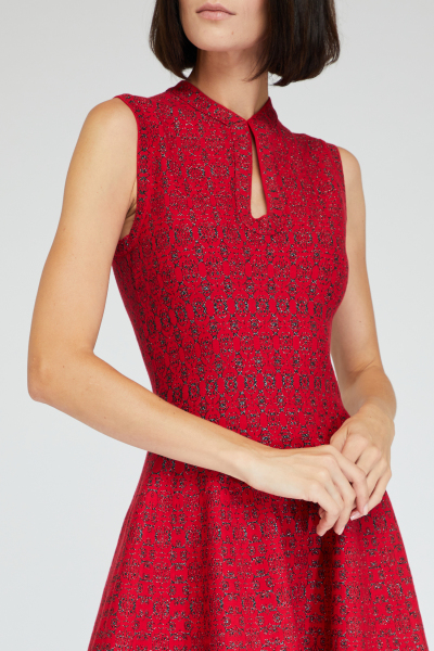 Image 4 of ALAIA Red sleeveless Dress