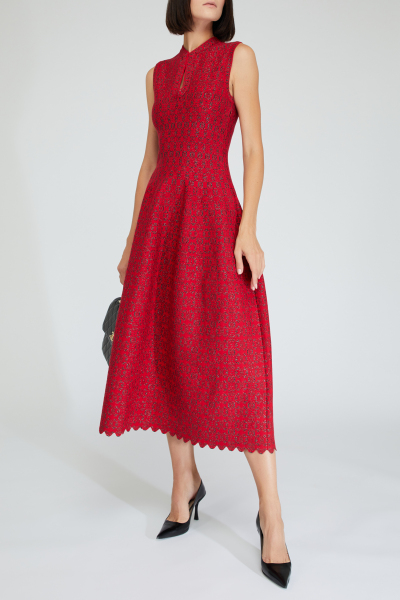 Image 2 of ALAIA Red sleeveless Dress