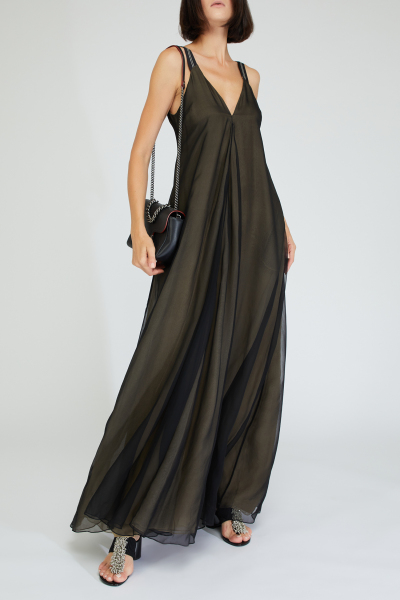 Image 4 of Brunello Cucinelli Black strappy dress