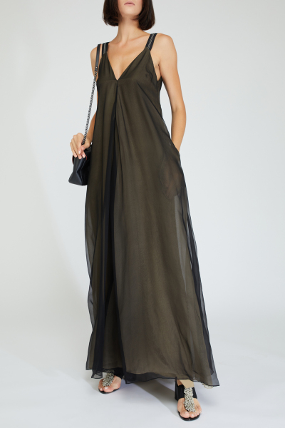 Image 6 of Brunello Cucinelli Black strappy dress
