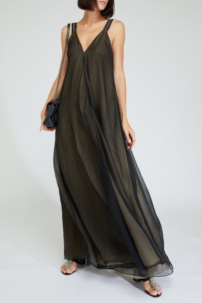 Image 3 of Brunello Cucinelli Black strappy dress