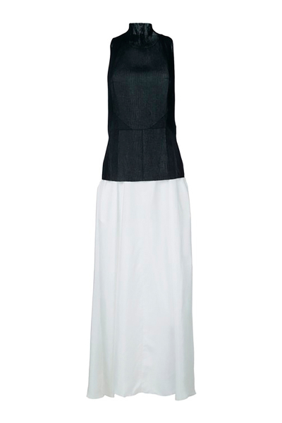 Image of YANG LI Black and white dress