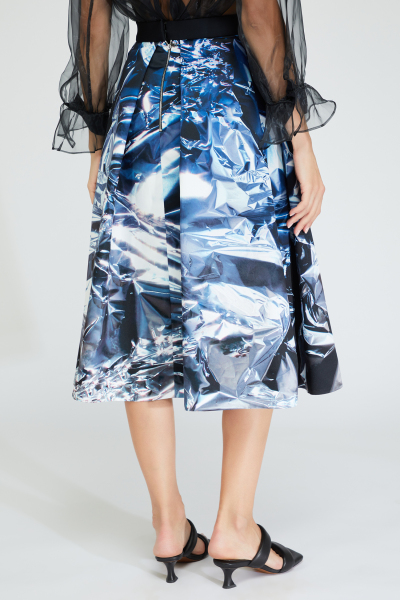 Image 4 of Lublu Kira Plastinina Blue printed skirt
