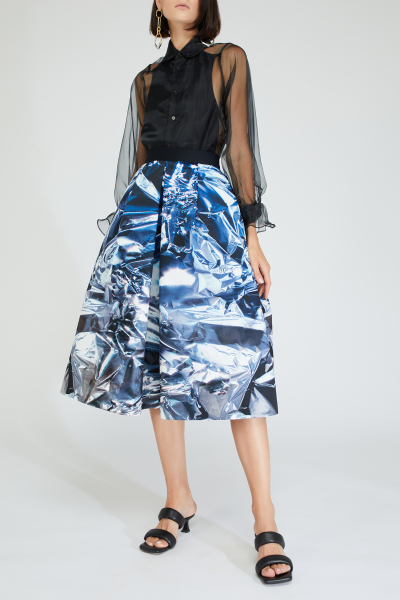 Image 2 of Lublu Kira Plastinina Blue printed skirt