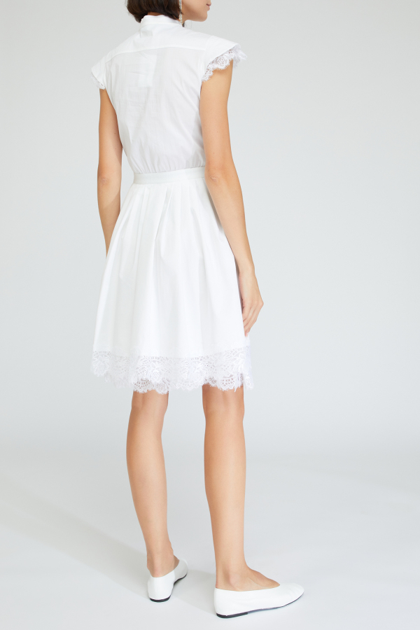 Blumarine White Shirt Dress White