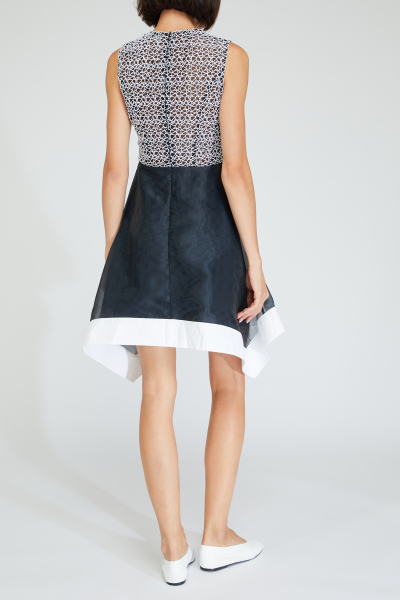 Image 4 of Peter Pilotto Blue sleeveless dress with embroidery