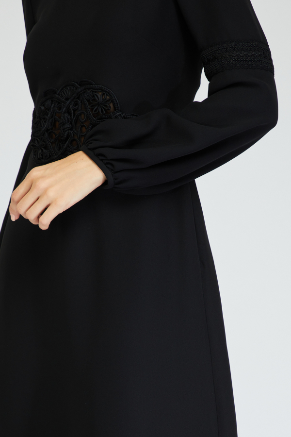 Valentino Black patterned dress Black