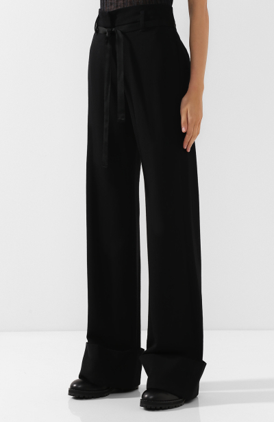 Image 3 of Ann Demeulemeester Black straight trousers