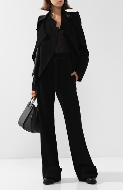 Image 2 of Ann Demeulemeester Black straight trousers