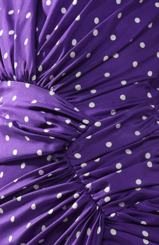 Alexandre Vauthier Purple polka dot dress Violet