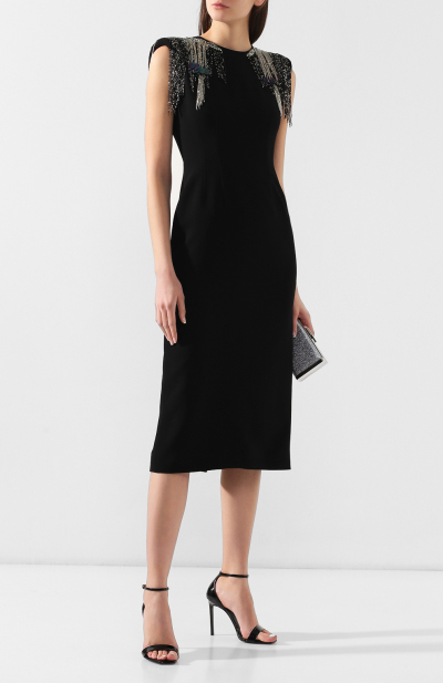 Image 2 of Dries Van Noten Sleeveless black dress