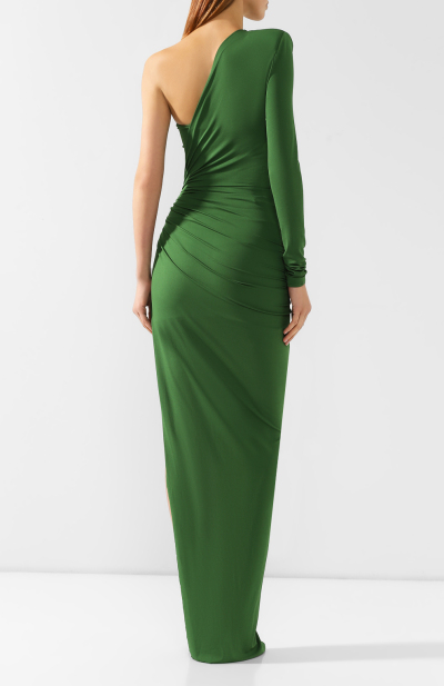 Image 4 of Alexandre Vauthier Green dress with an asymmetrical cut