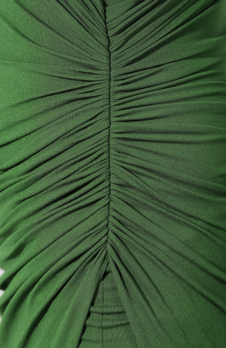 Alexandre Vauthier Green dress with an asymmetrical cut Green