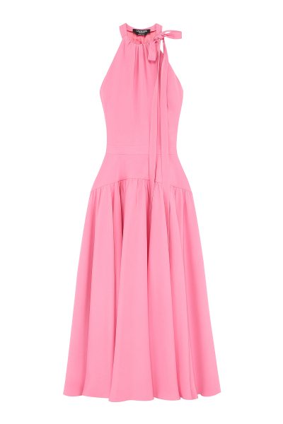 Image of Calvin Klein 205 W39 NYC Pink sateen midi dress