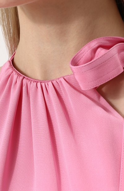 Image 5 of Calvin Klein 205 W39 NYC Pink sateen midi dress