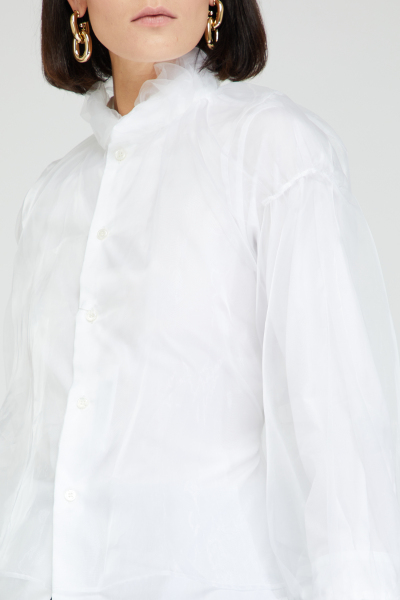 Image 5 of Noir kei ninomiya White blouse with a transparent back