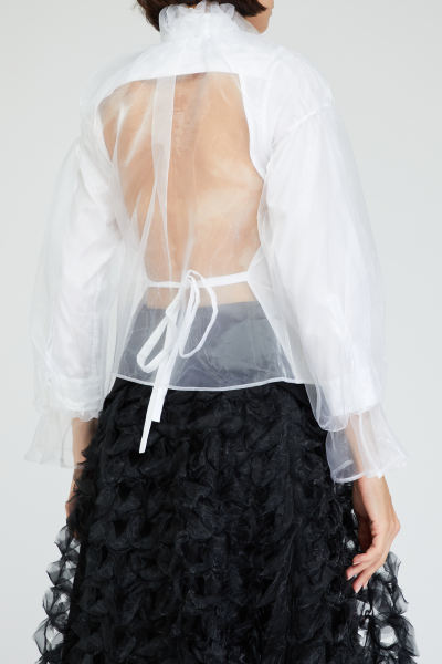 Image 4 of Noir kei ninomiya White blouse with a transparent back