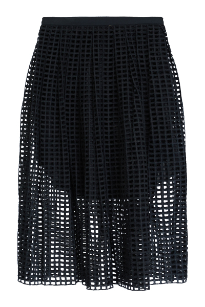 Image of Carven Black skirt with mesh