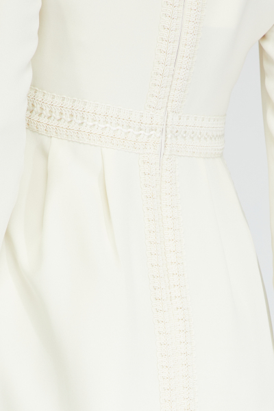 Image 5 of Valentino Embroidered milk dress