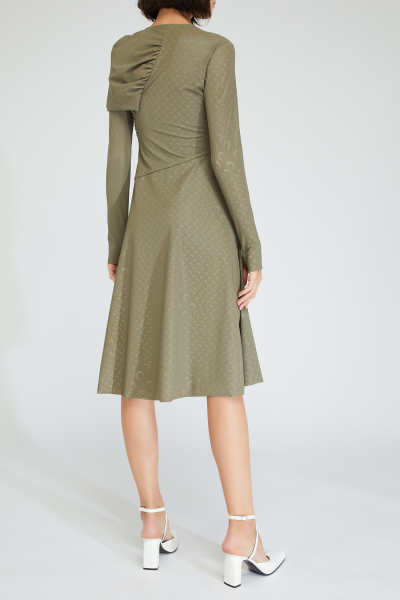 Image 3 of Marine Serre Grey dress with drapery on the chest