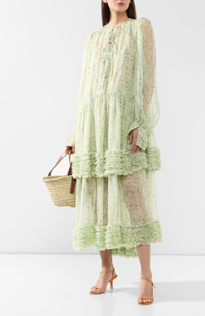 Image 2 of Stella McCartney Green dress with floral print