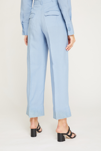 Image 4 of Jacquemus Straight-cut blue trousers