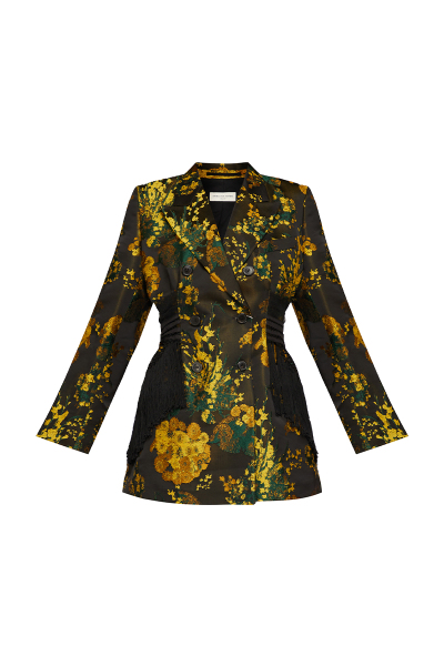 Image of Dries Van Noten Multicolored floral print jacket