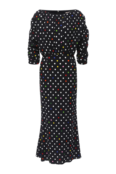 Image of Christopher Kane Black dress with multicolor dots