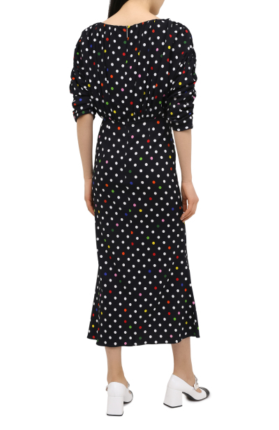 Image 4 of Christopher Kane Black dress with multicolor dots