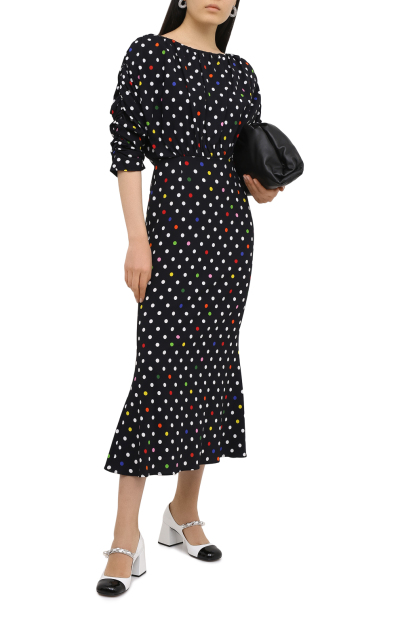 Image 2 of Christopher Kane Black dress with multicolor dots