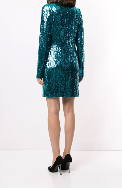 Image 4 of Galvan Turquoise dress with sequins
