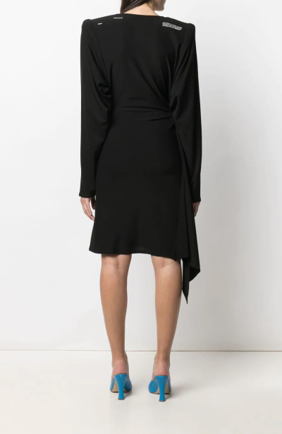 Image 3 of Off-White Black dress with V-neck