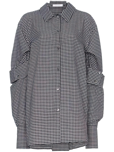 Image of DELADA Black Plaid shirt with double sleeves