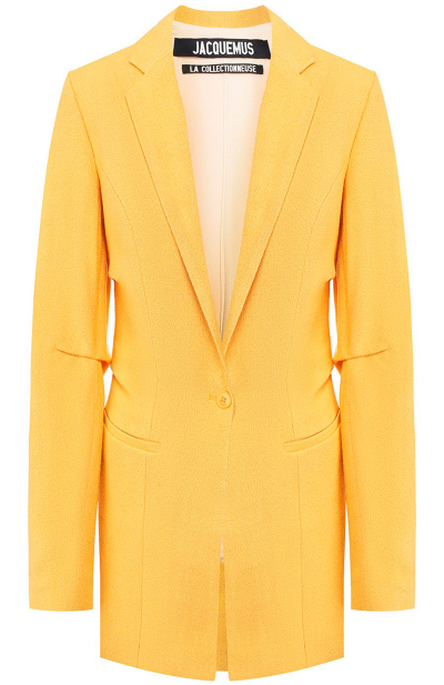 Image of Jacquemus Yellow viscose jacket