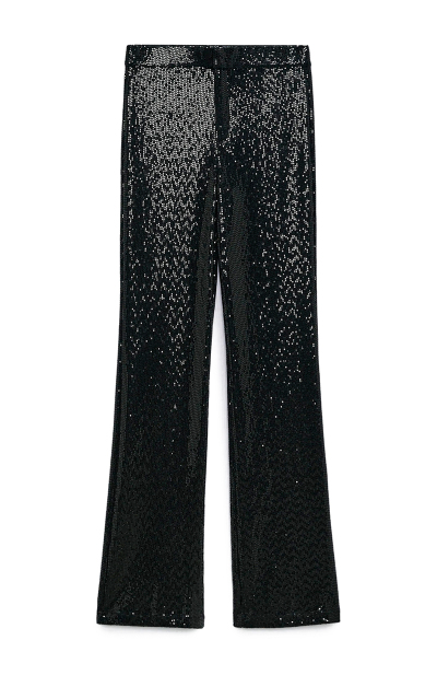 Image of ZARA Black pants with sequins