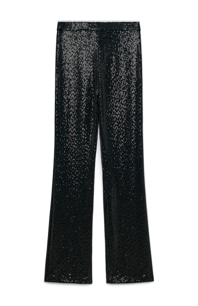 Image 3 of ZARA Black pants with sequins