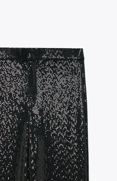 Image 4 of ZARA Black pants with sequins