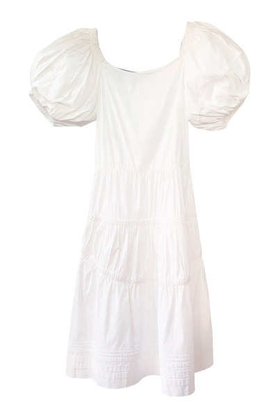 Image of Prada White cotton dress