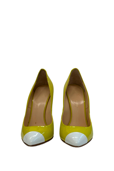 Image 2 of Giuseppe Zanotti Yellow patent leather shoes