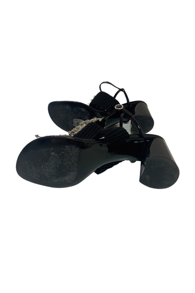 Image 4 of Phillip Lim Black patent leather sandals