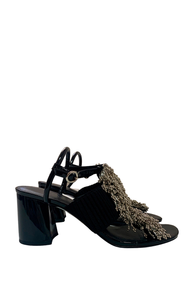 Image of Phillip Lim Black patent leather sandals