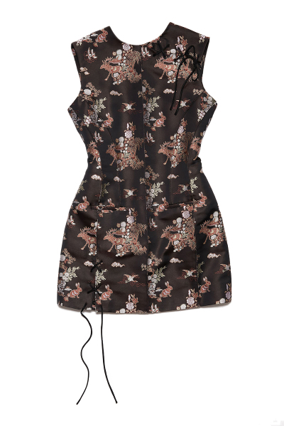 Image of Acne Studios Black sleeveless mini dress
